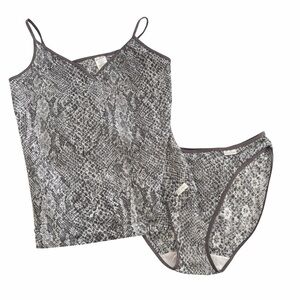 Vintage Guess Snake Print Intimates Set